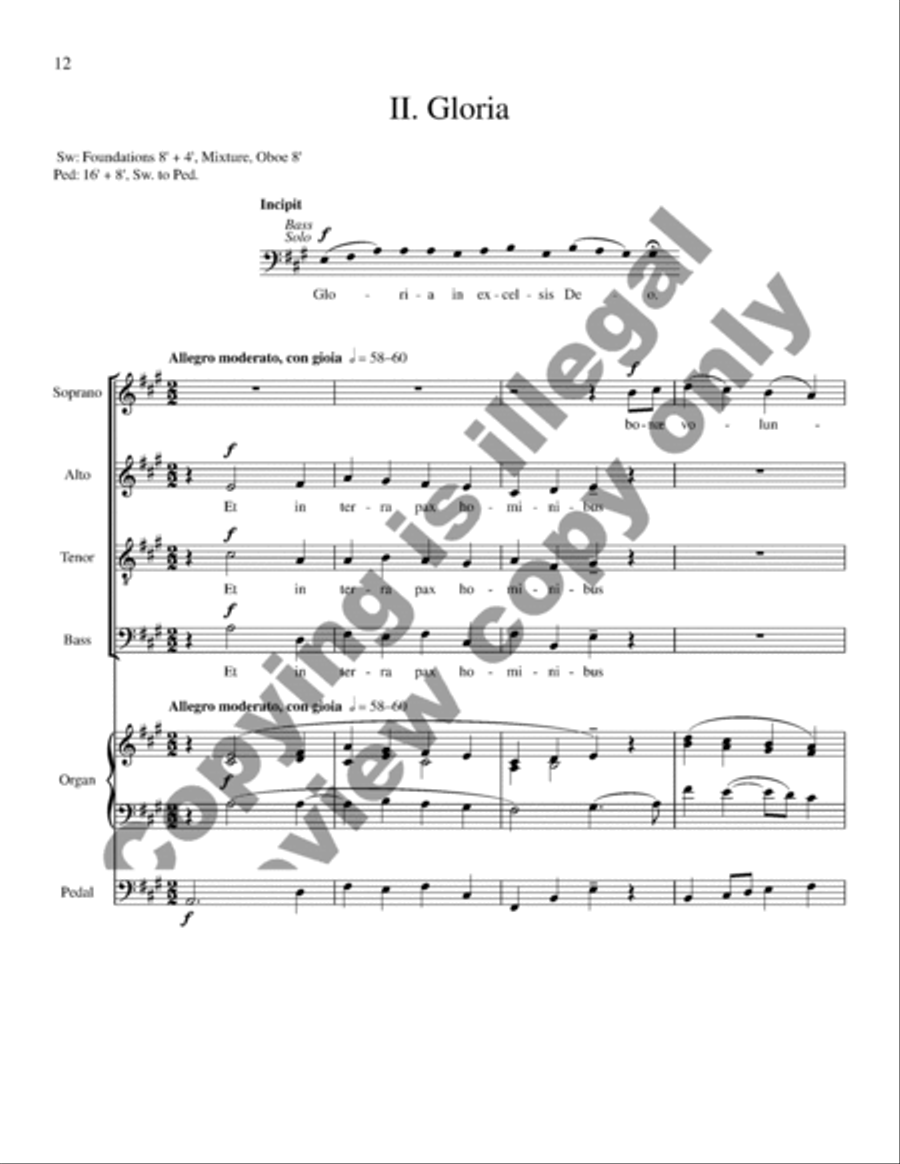 Missa in dulci jubilo (Choral Score) 4-Part scores gallery preview page 12