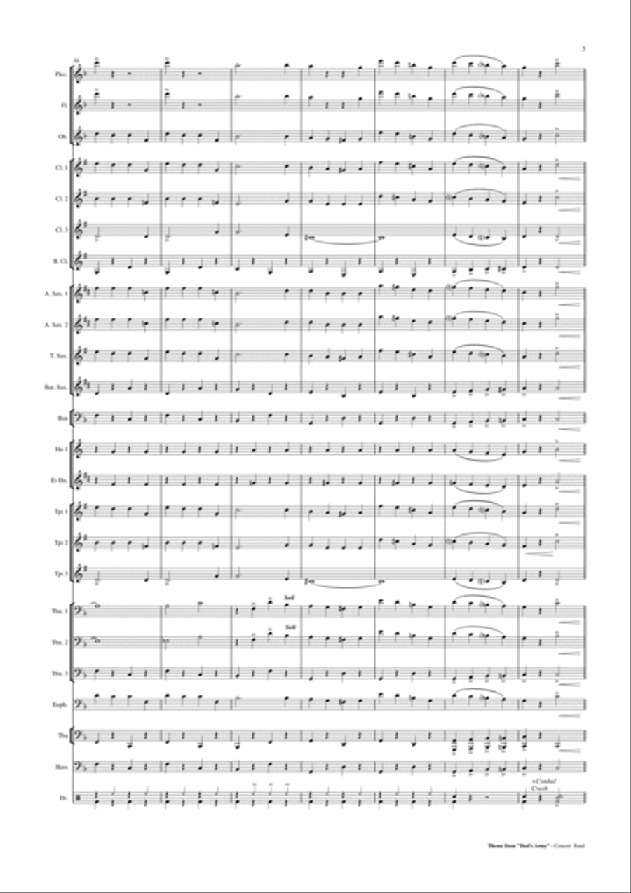 Who Do You Think You Are Kidding Mr. Hit Concert Band scores gallery preview page 6