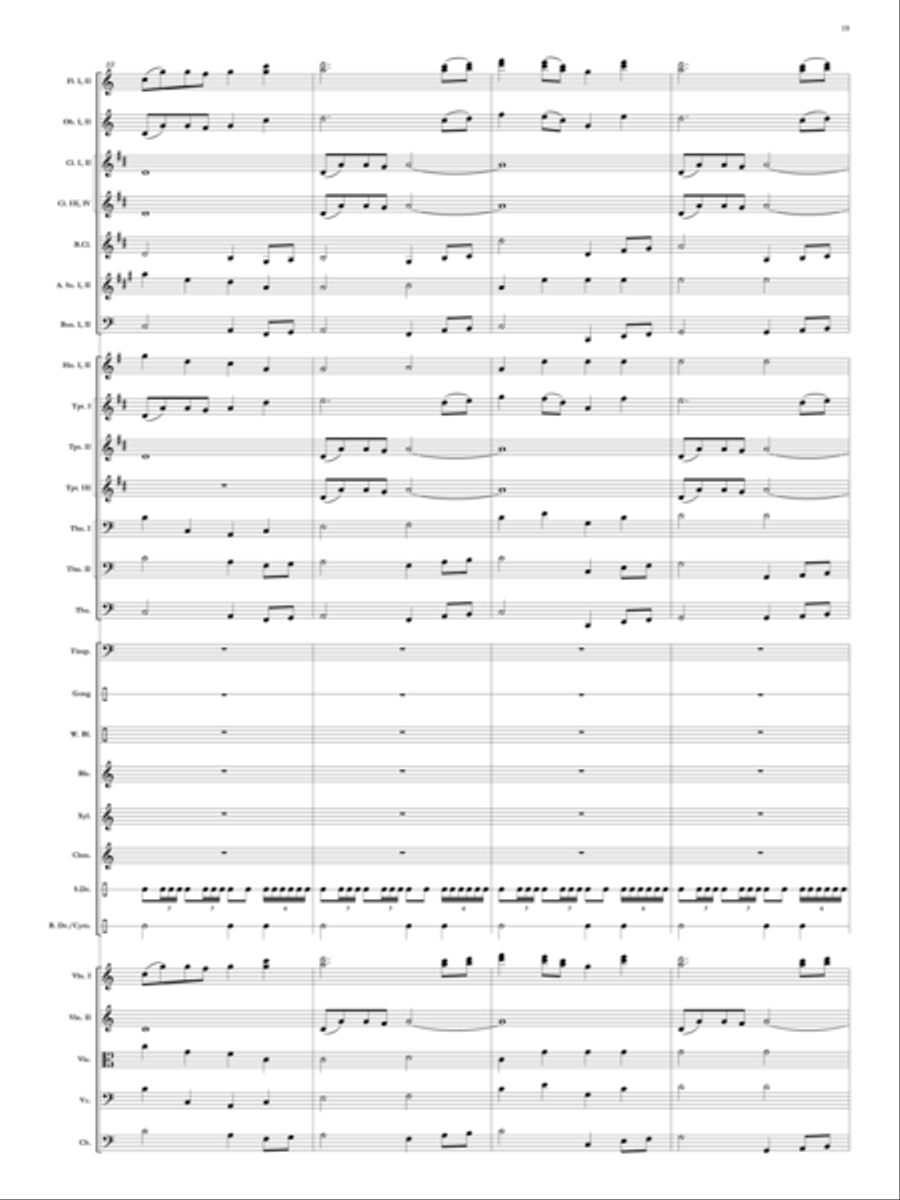 Elegy for Remembrance (September 11, 2001) Orchestra scores gallery preview page 20