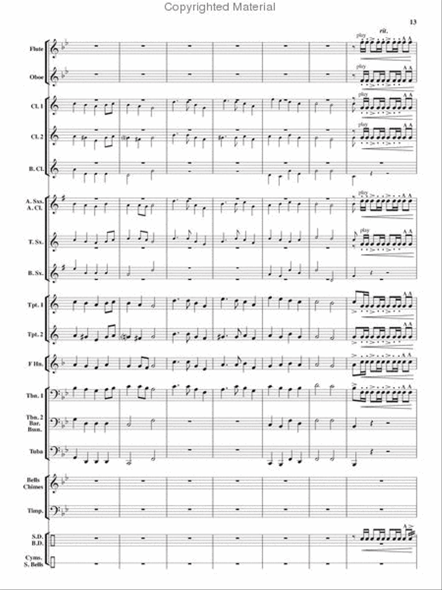 An Angelic Christmas Concert Band scores gallery preview page 12