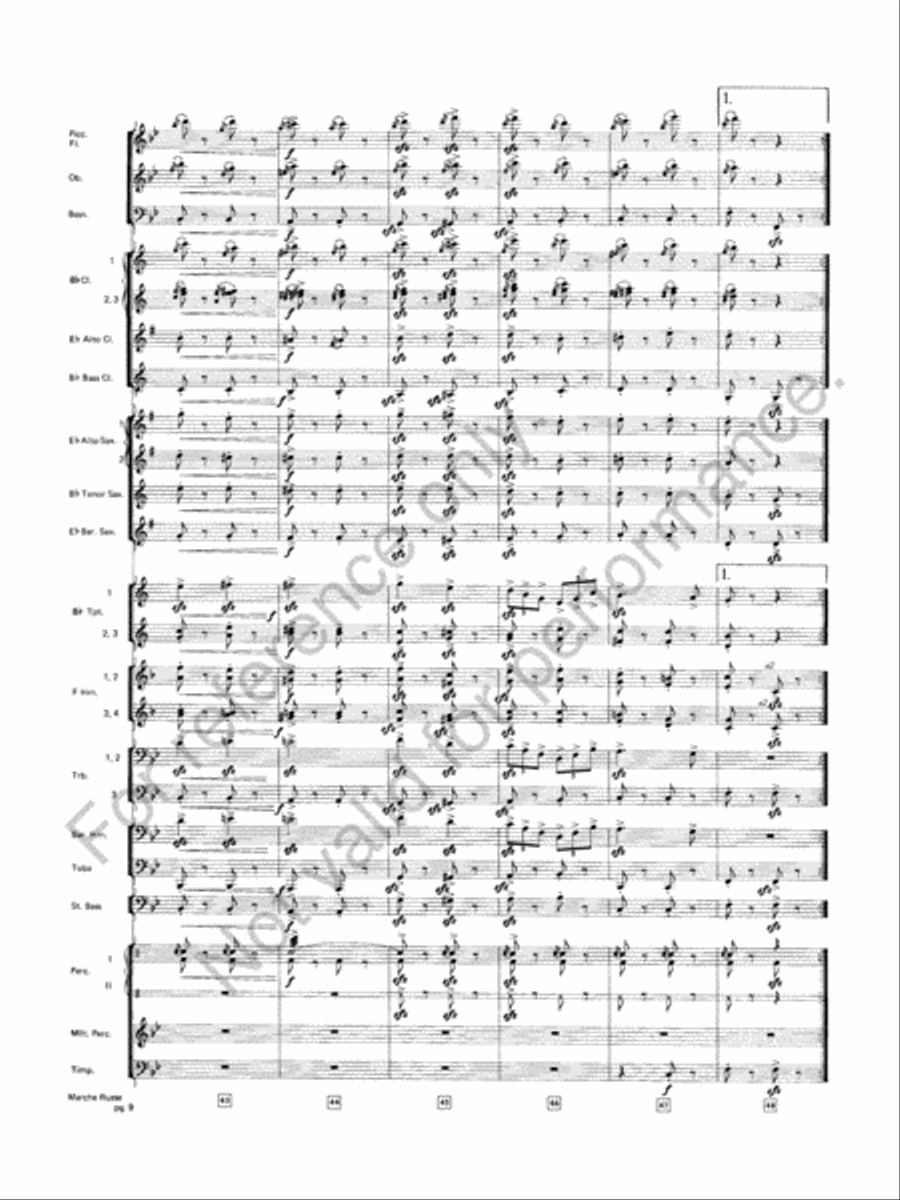 Marche Russe Marche Russe Concert Band scores gallery preview page 10