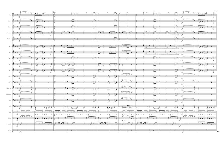 Say Amen (Saturday Night) Marching Band scores gallery preview page 5