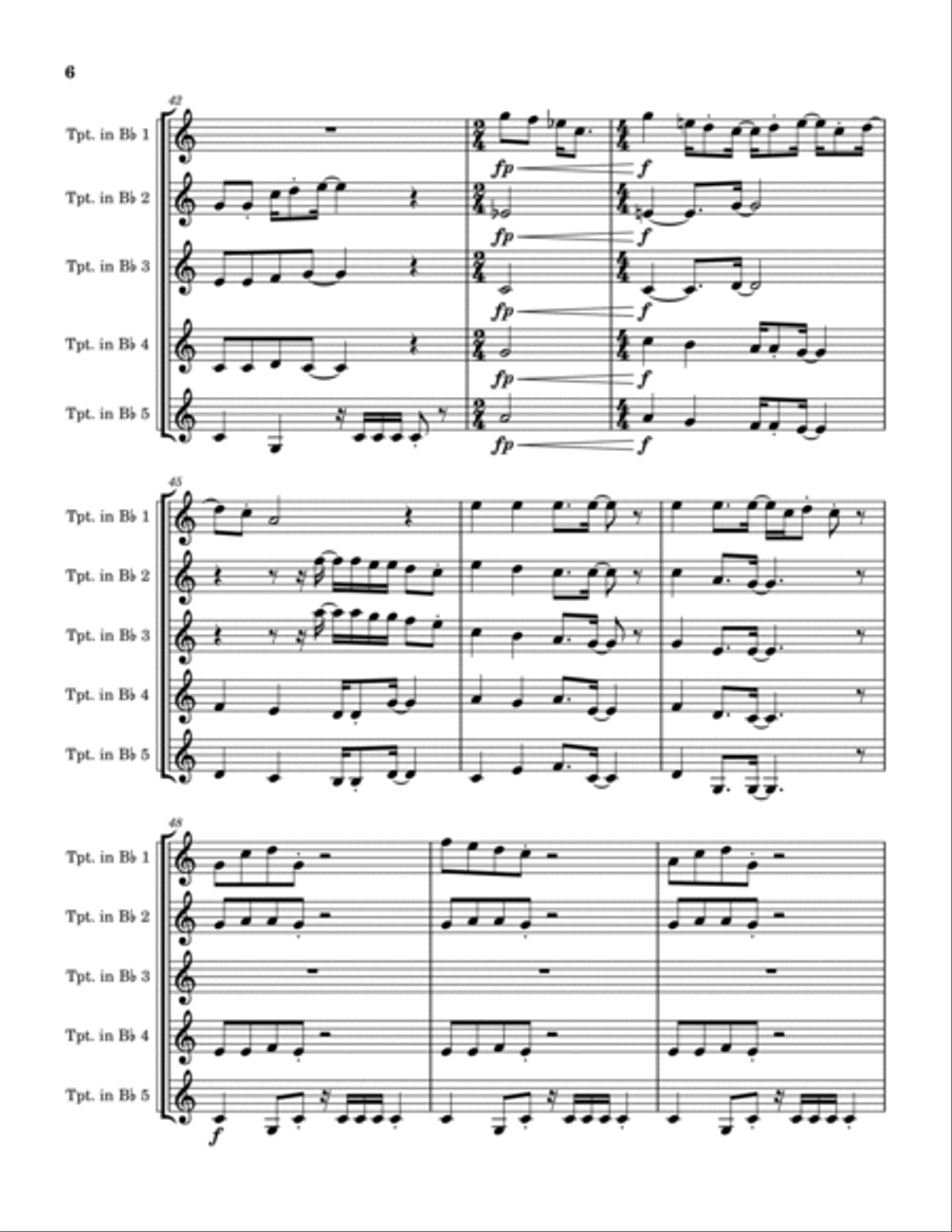 I Want You Back Trumpet scores gallery preview page 6