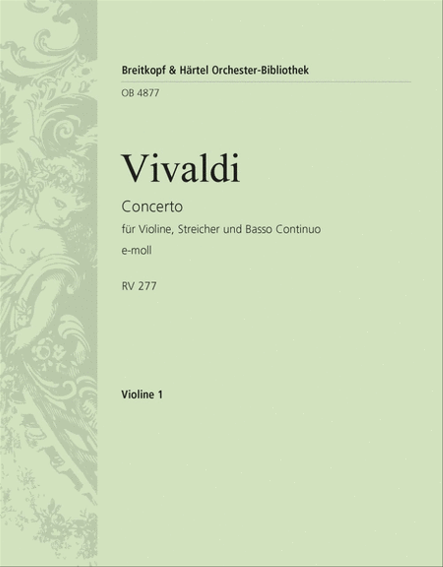 Concerto in E minor RV 275 Orchestra scores gallery preview page 1