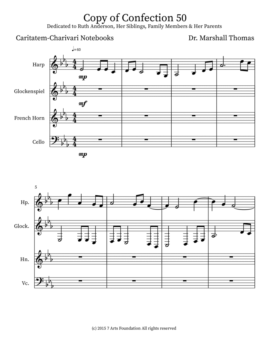 Copy of Confection 50 Horn scores gallery preview page 1
