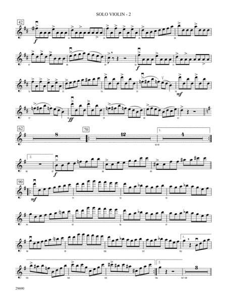 Fiddle-Faddle (for Soloist and String Orchestra): Solo Violin
