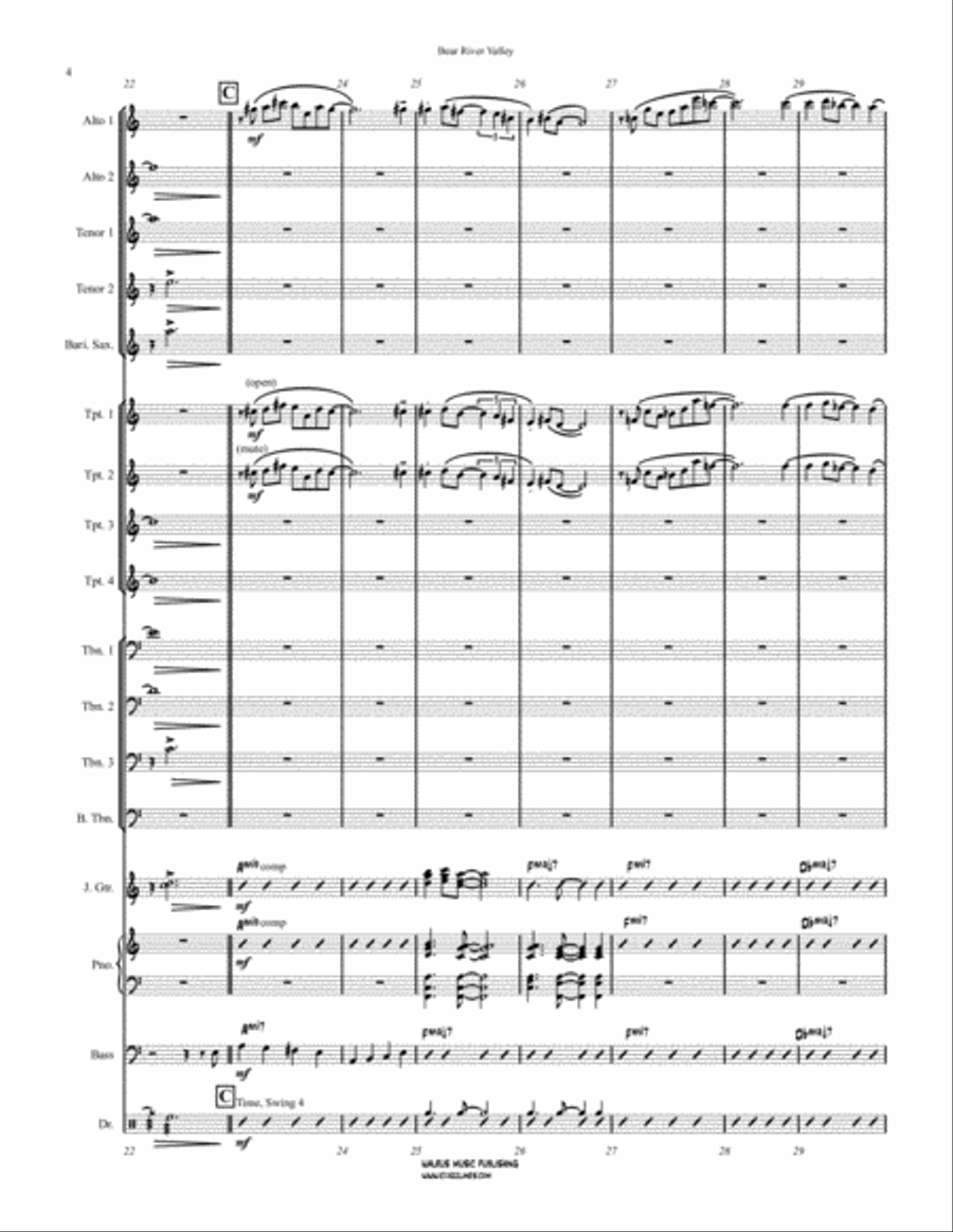 Bear River Valley Big Band scores gallery preview page 5