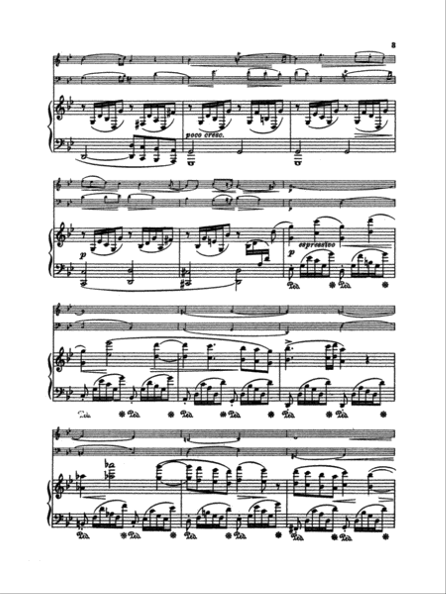Piano Trio in G Minor, Op. 8 Small Ensemble scores gallery preview page 4