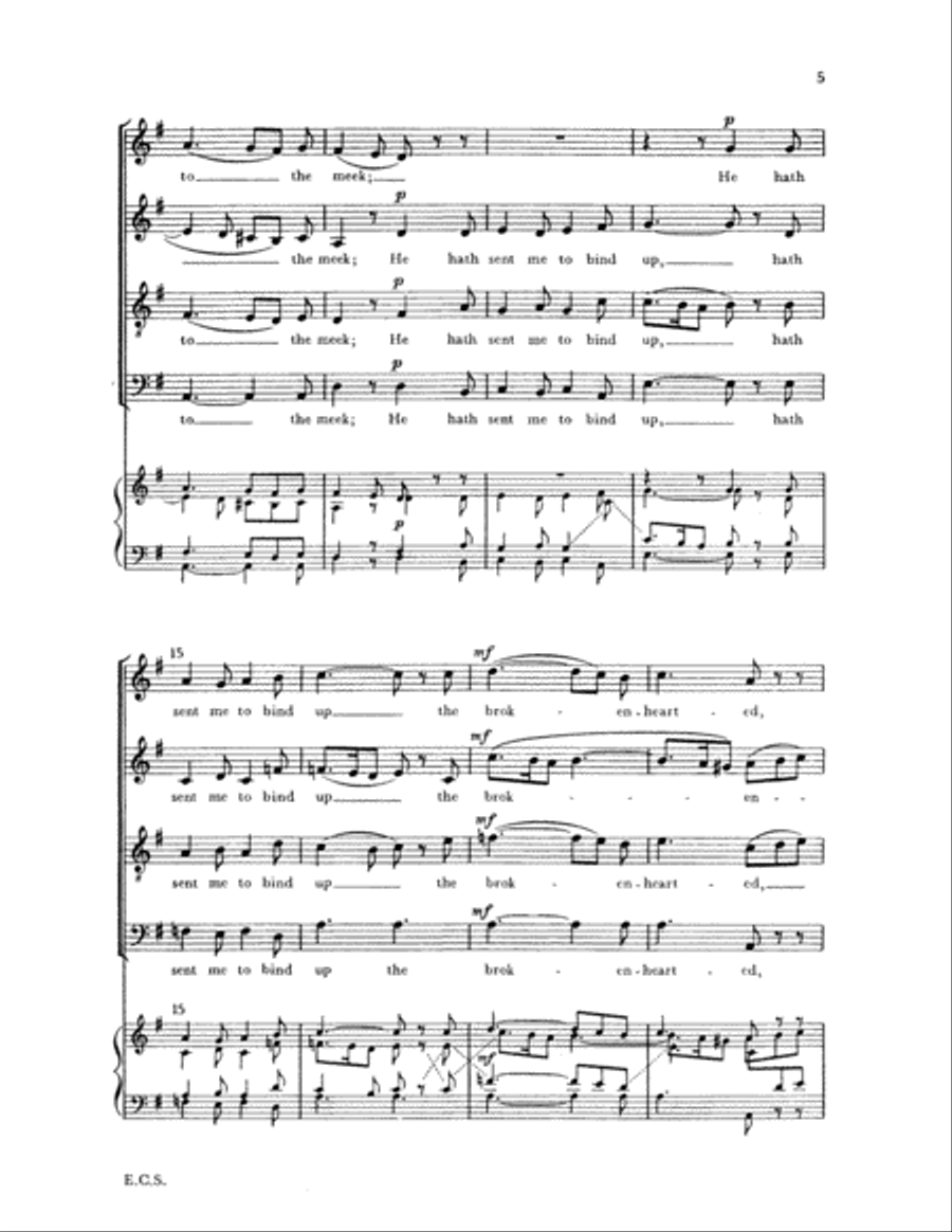Good Tidings to the Meek 4-Part scores gallery preview page 4