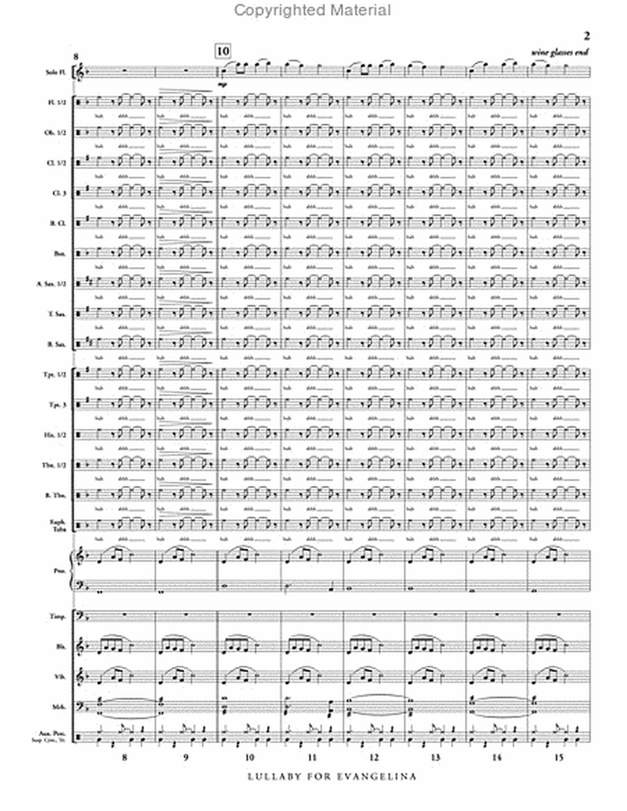 Lullaby for Evangelina (score & parts) image number null