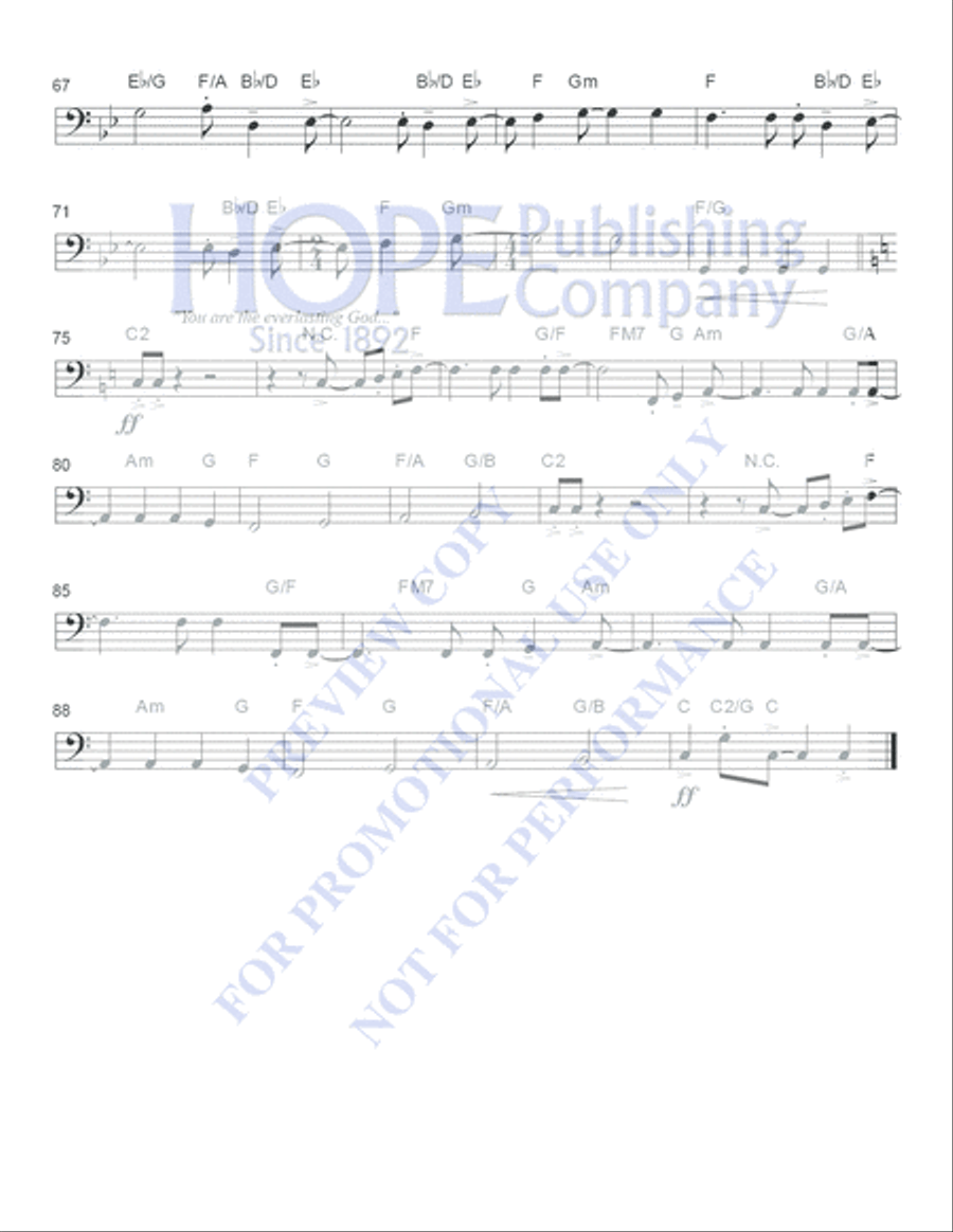 Everlasting God Choir scores gallery preview page 6
