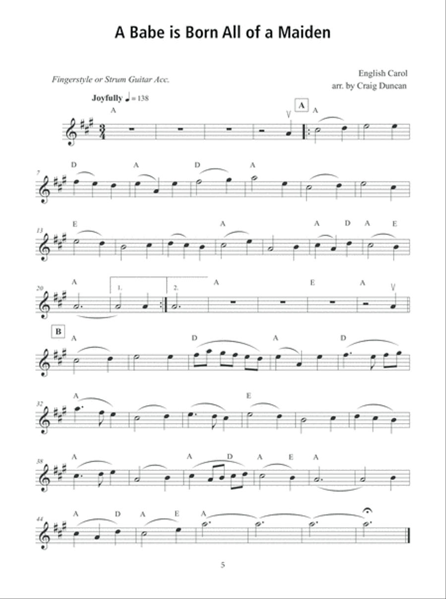 100 Christmas Carols and Hymns for Violin and Guitar Violin scores gallery preview page 6