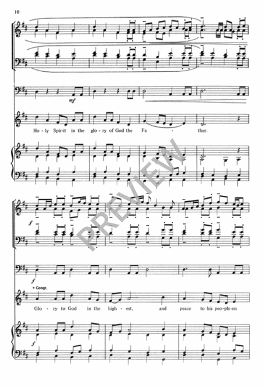 Melodic Gloria Melodic Gloria Unison Choir scores gallery preview page 11