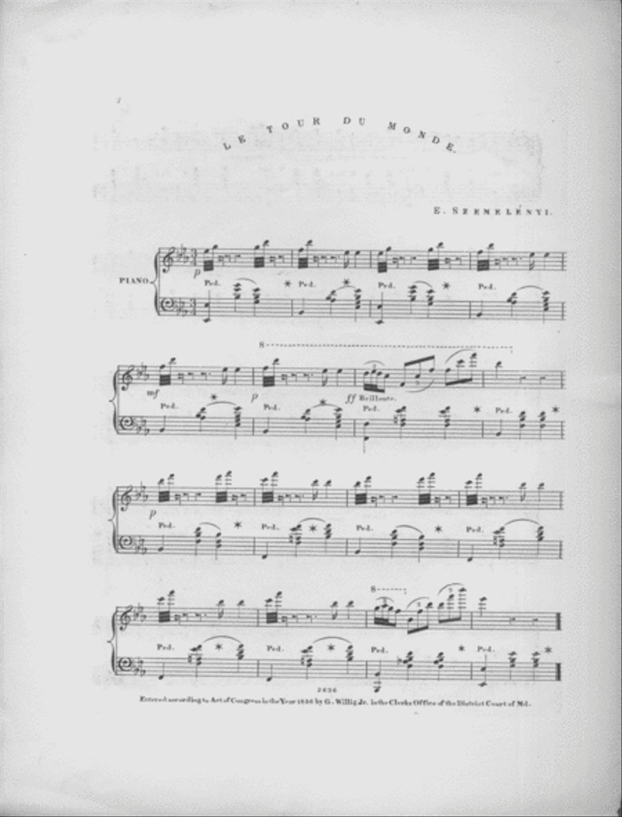 Le Tour Du Monde. Grand Valse Piano Solo scores gallery preview page 2