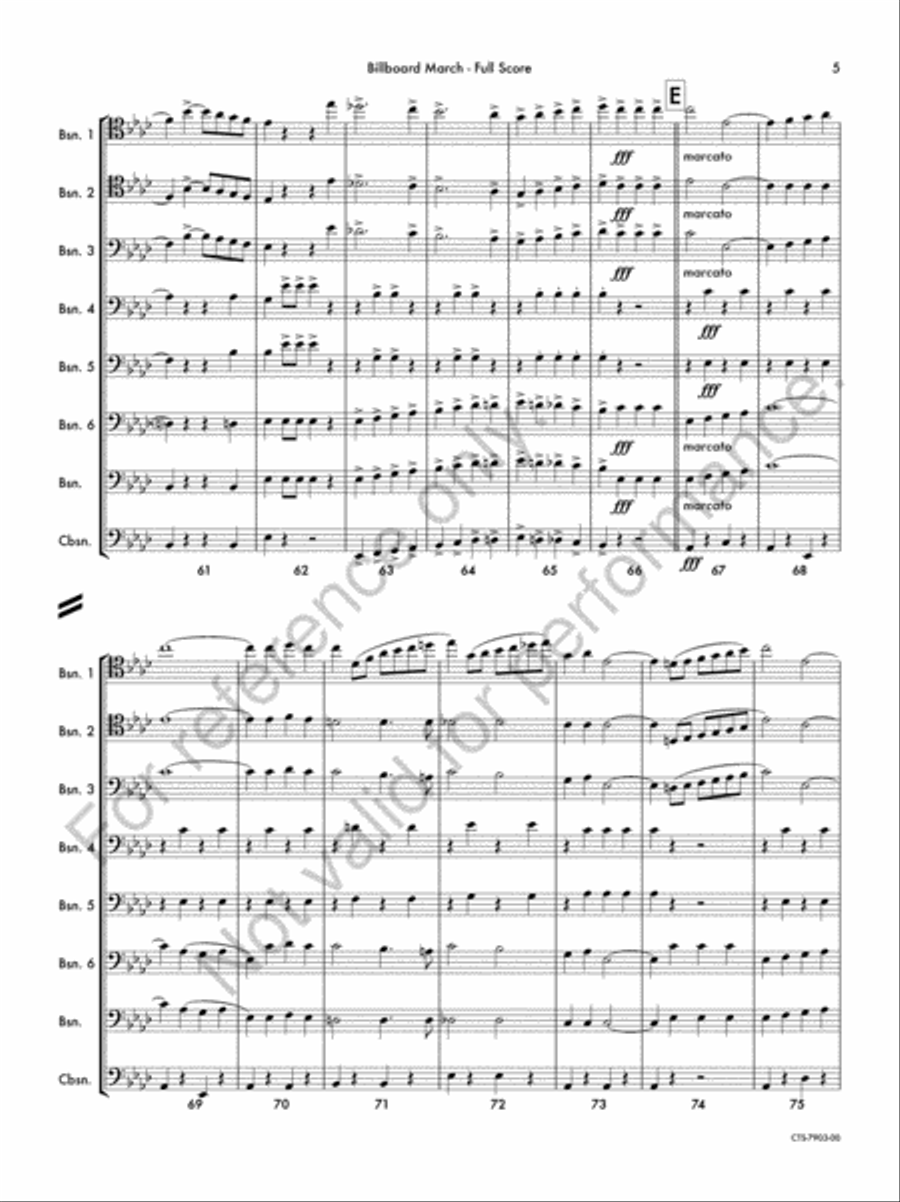 The Billboard Bassoon scores gallery preview page 6