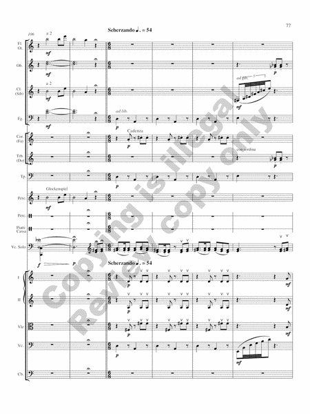 Concerto for Violoncello and Orchestra (Additional Orchestra Score)