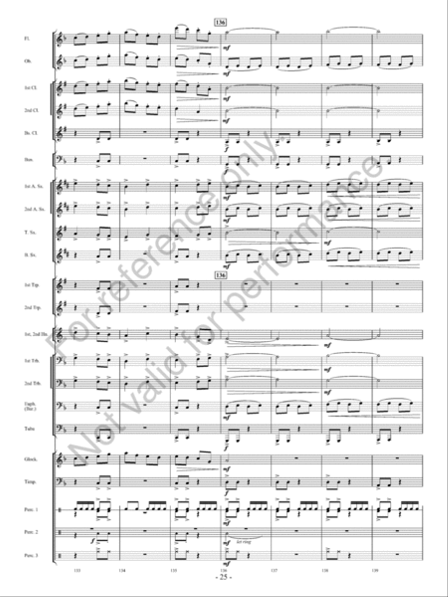 Avalanche! Concert Band scores gallery preview page 26