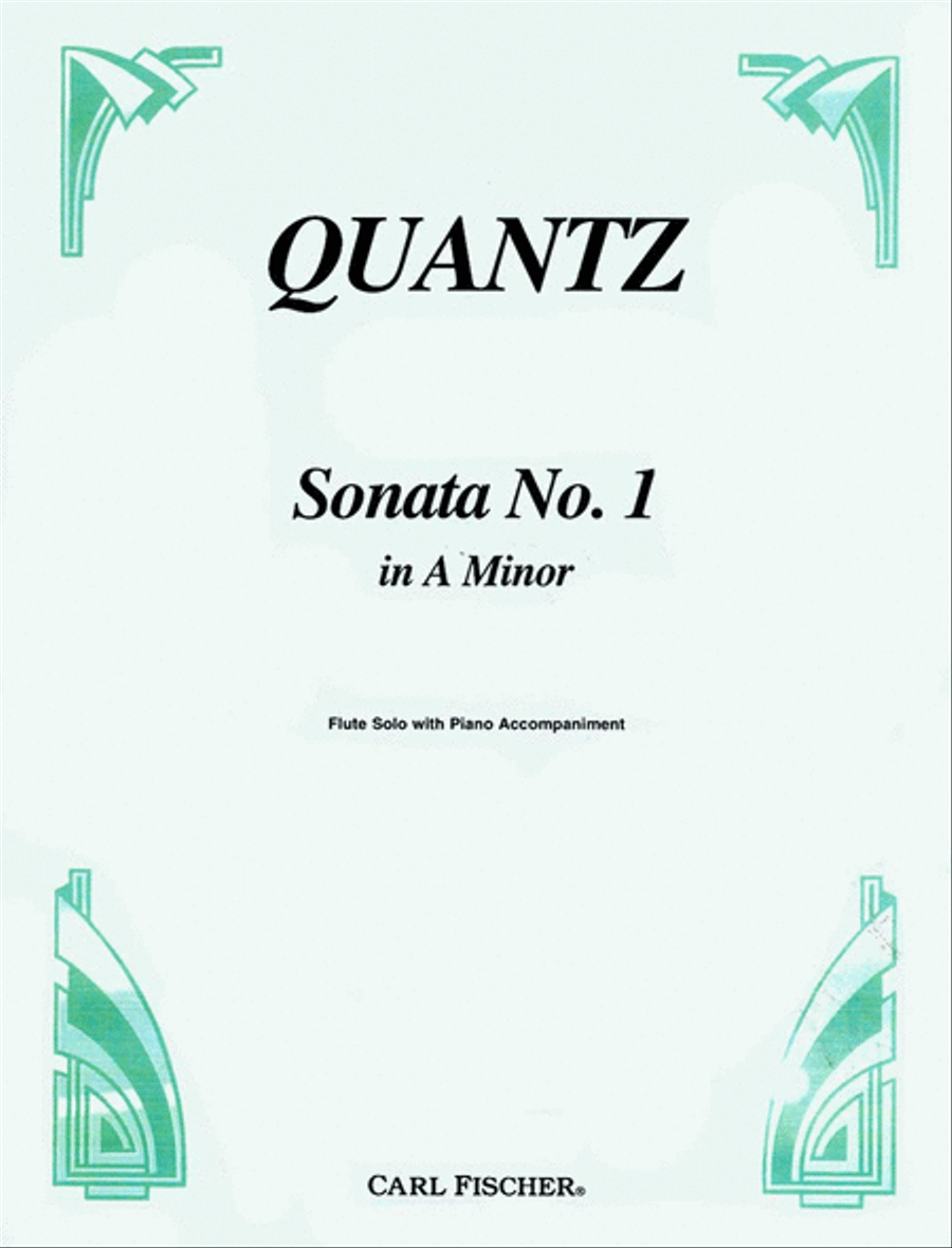 Sonata No. 1 in A Minor Flute Solo scores gallery preview page 1