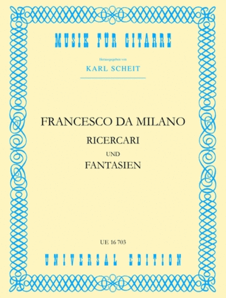 Canova Francesco Da Mi : Ricercari and Fantasies (Schei