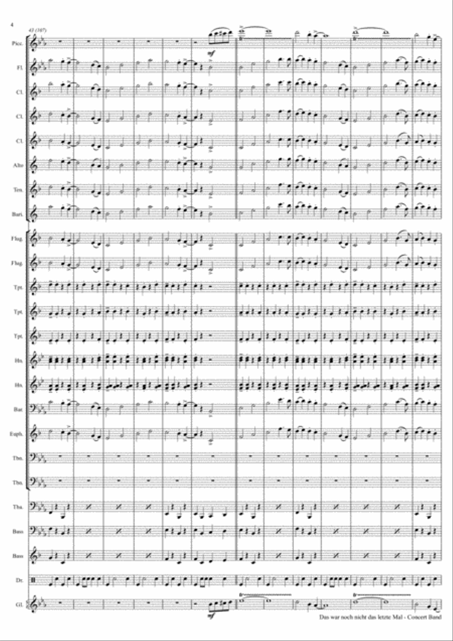 Das war noch nicht das letzte Mal - German Polka - Oktoberfest - Concert Band Concert Band scores gallery preview page 4