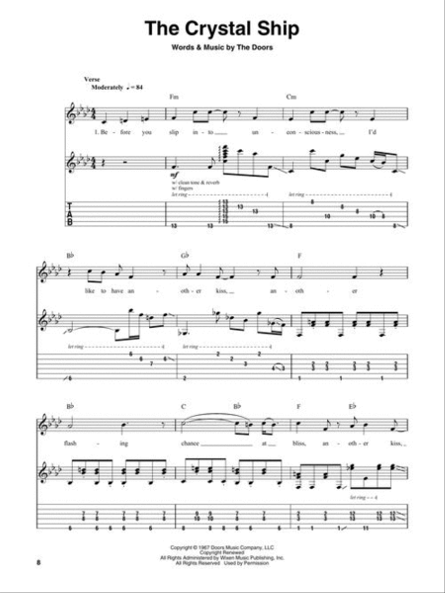 The Doors Electric Guitar scores gallery preview page 5