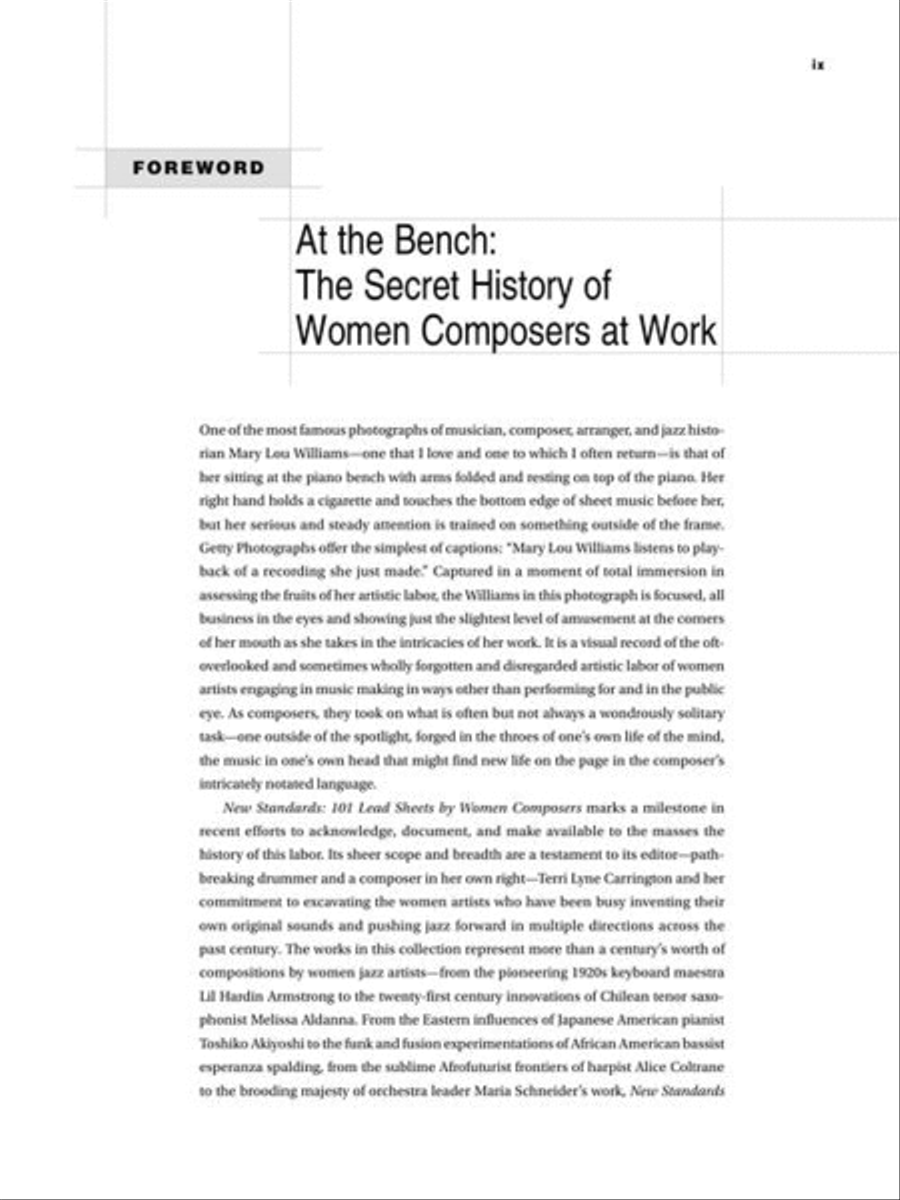 New Standards: 101 Lead Sheets By Women Composers