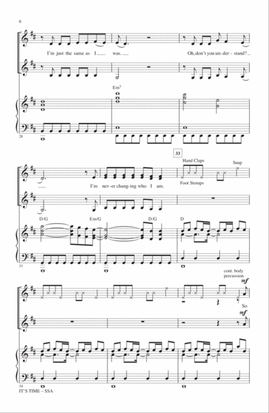 It's Time SSA scores gallery preview page 4