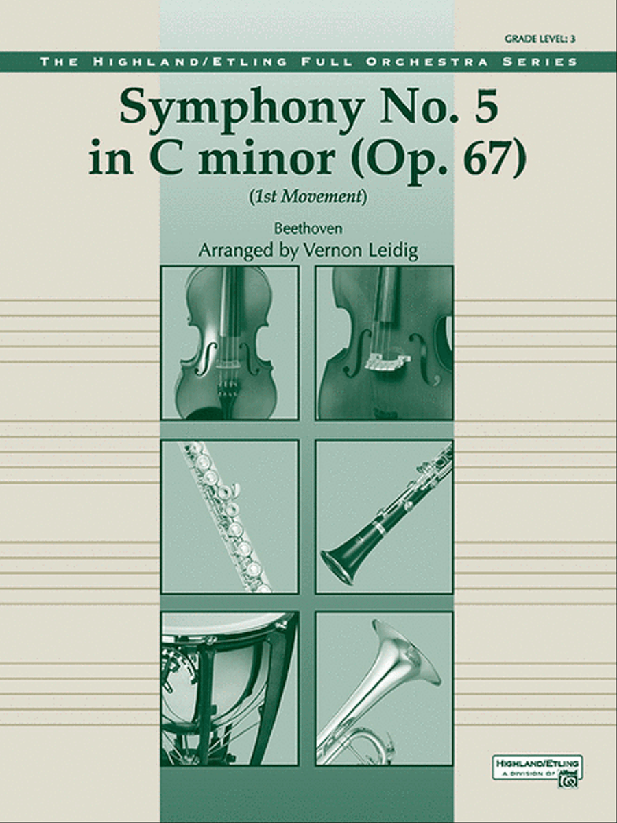 Beethoven's Symphony No. 5, 1st Movement Full Orchestra scores gallery preview page 1