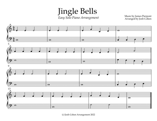 Jingle Bells - Easy Solo Piano Arrangement
