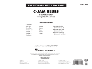 C-Jam Blues (arr. Rick Stitzel) - Full Score