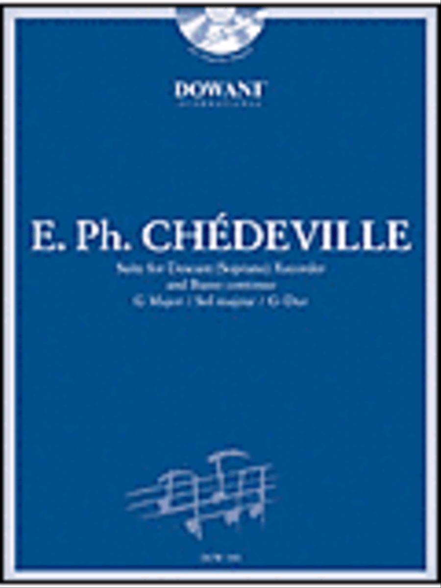Chedeville: Suite in G Major for Descant (Soprano) Recorder and Basso Continuo Recorder scores gallery preview page 1