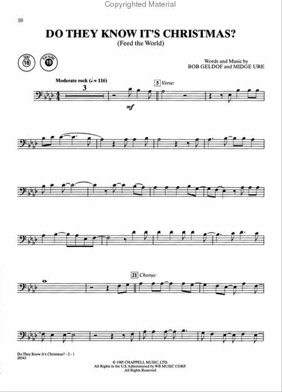 Christmas Instrumental Solos: Popular Christmas Songs - Trombone Trombone Solo scores gallery preview page 4