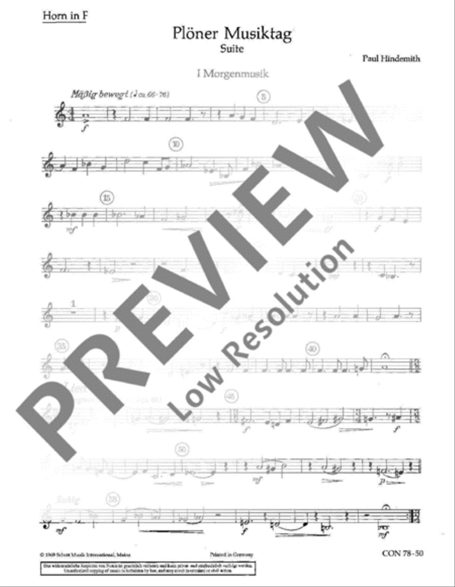 Plöner Musiktag Orchestra scores gallery preview page 13