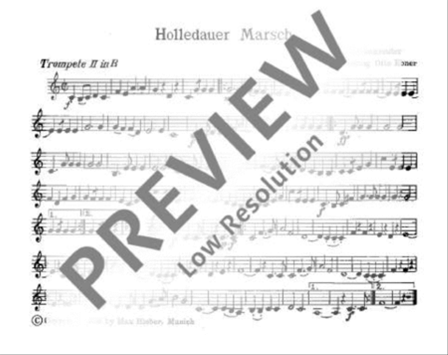 Holledauer Marsch/ Waldler-Marsch Concert Band scores gallery preview page 14