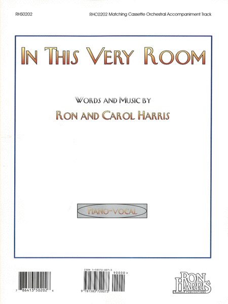 Carol Harris, Ron Harris: In This Very Room