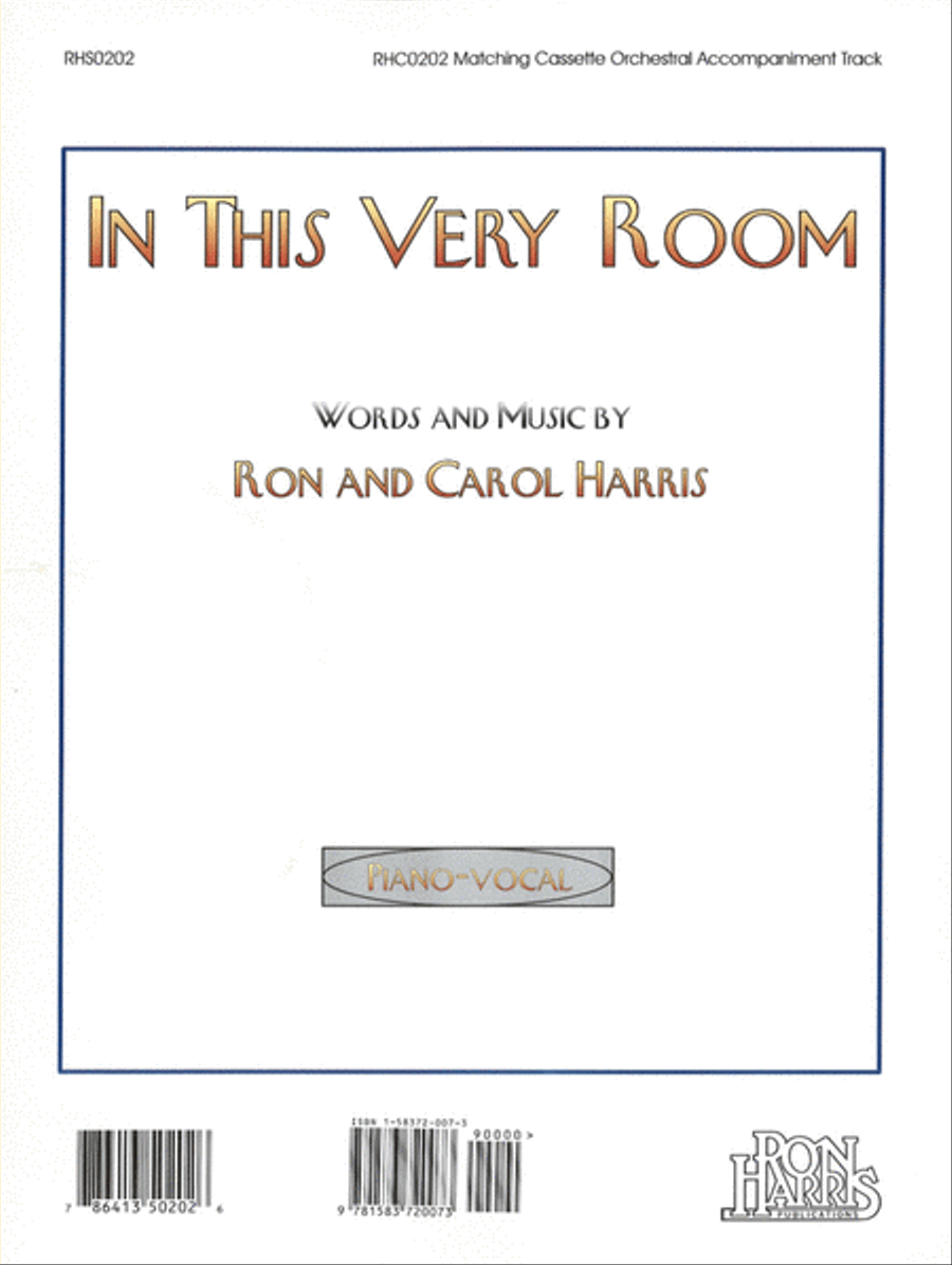 In This Very Room Voice Solo scores gallery preview page 1