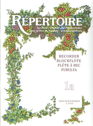 Book cover for Repertoire für Musikschulen - Blockflöte I-a