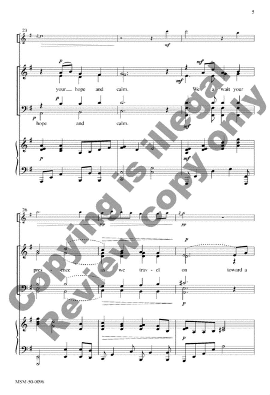 Long-Expected Dawn 4-Part scores gallery preview page 5