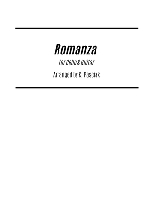 Book cover for Romanza (for Cello and Guitar)