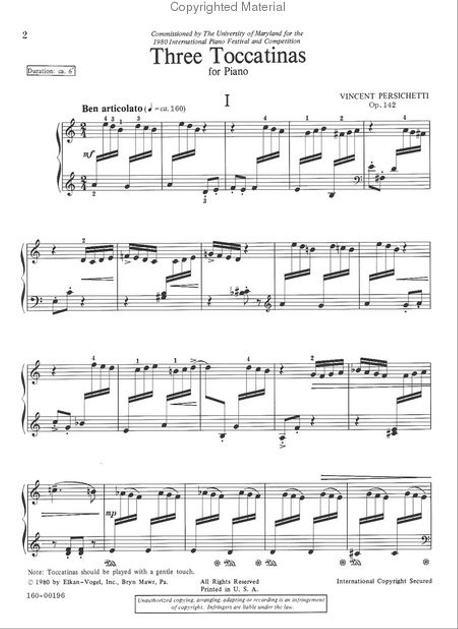 3 Toccatinas 3 Toccatinas Chamber Music scores gallery preview page 2