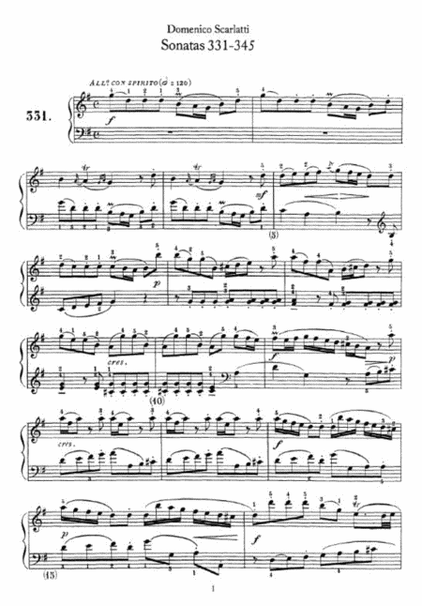 Domenico Scarlatti - Sonatas No.331-345