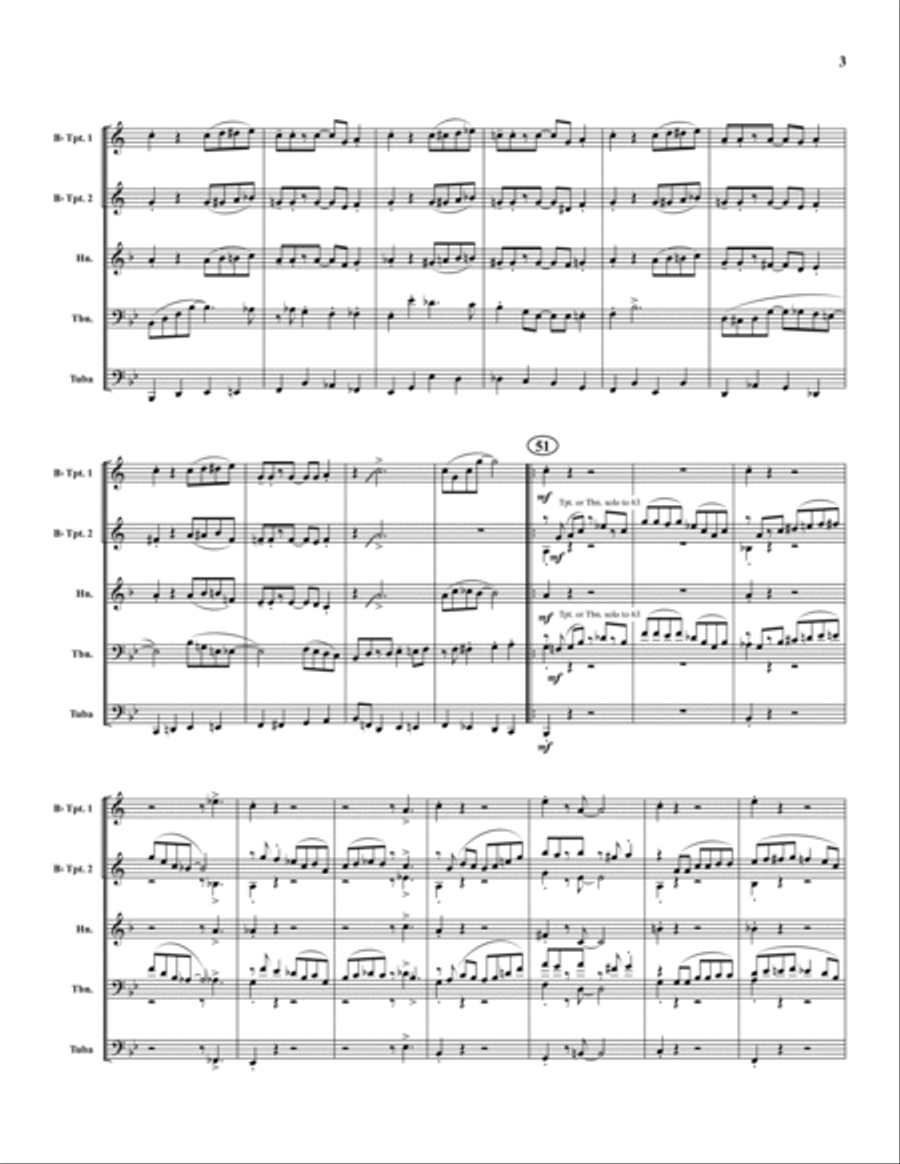 Royal Garden Blues Brass Quintet scores gallery preview page 3