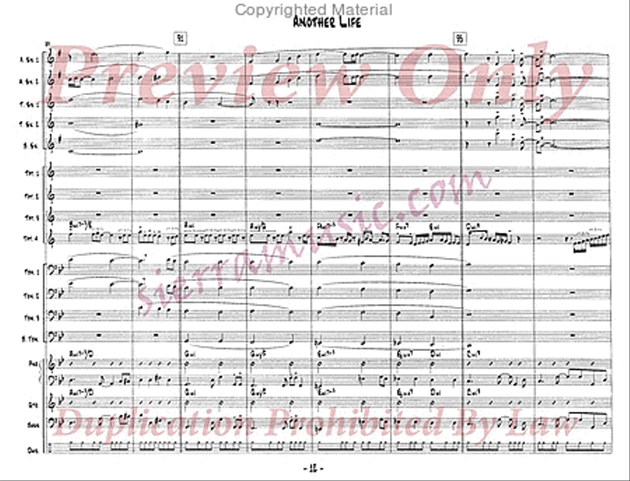 Another Life Big Band scores gallery preview page 13