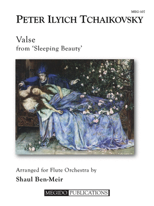 Book cover for Valse from 'Sleeping Beauty' for Flute Orchestra