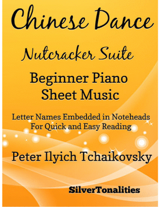 Book cover for Chinese Dance Nutcracker Suite Beginner Piano Sheet Music