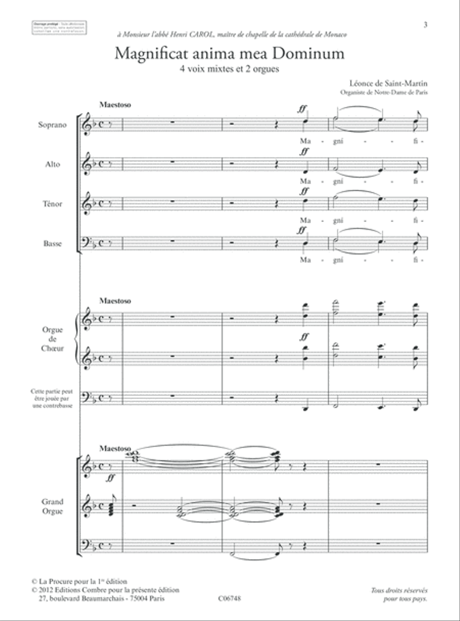 Magnificat anima mea Dominum Choir scores gallery preview page 2