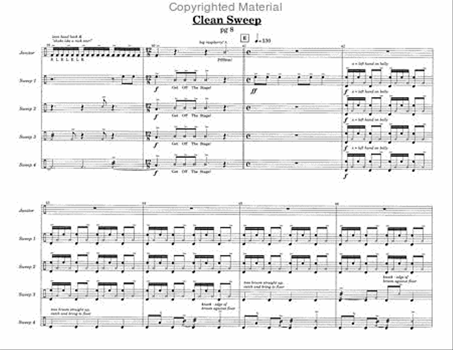 Clean Sweep Clean Sweep Percussion Ensemble scores gallery preview page 8
