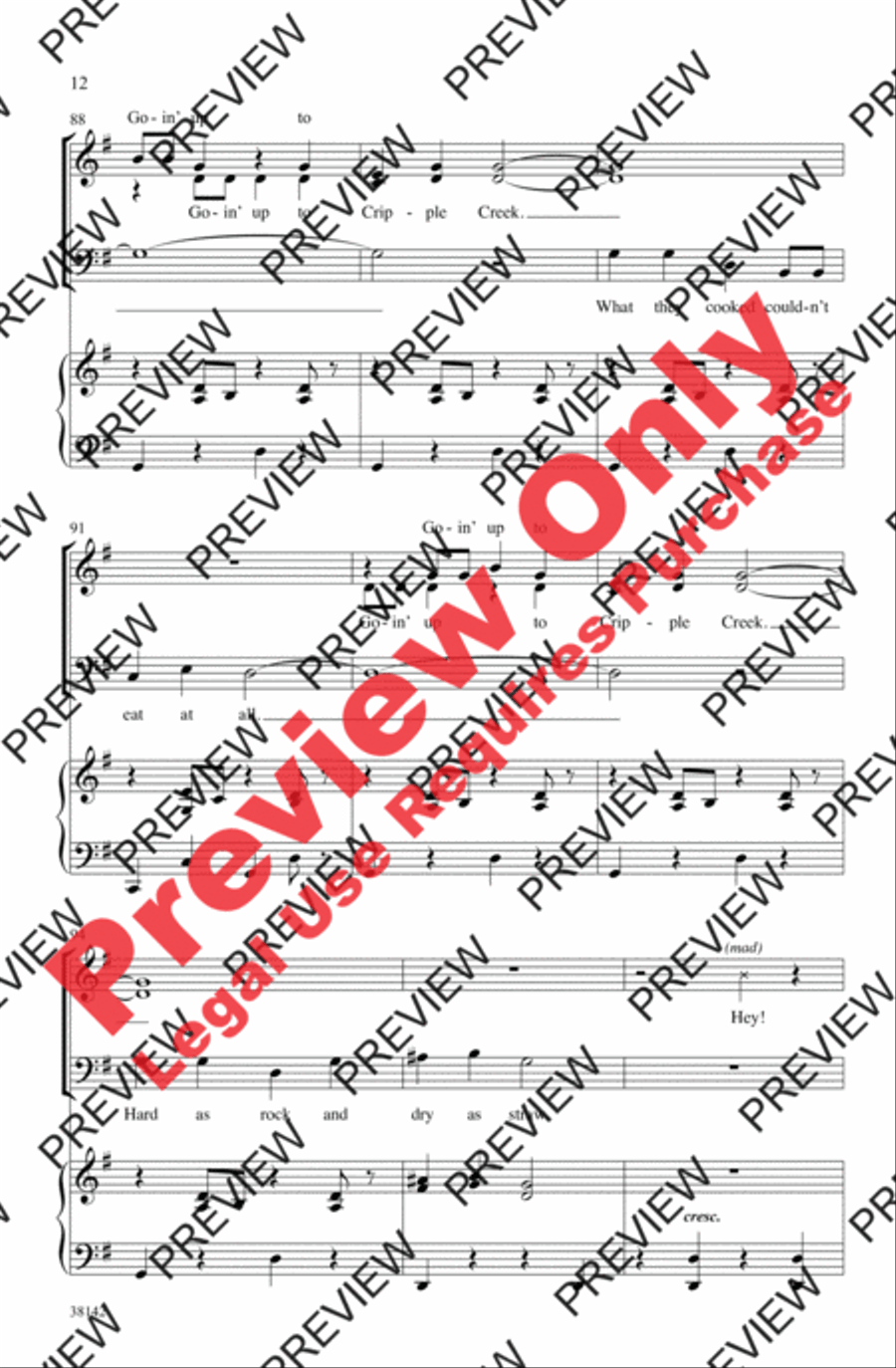Cripple Creek 3-Part scores gallery preview page 12