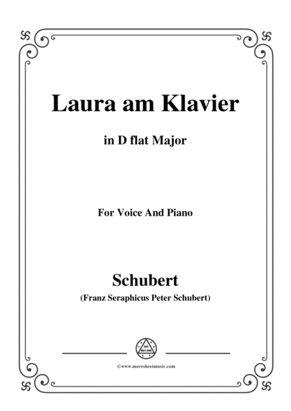 Schubert-Laura am Klavier(Laura at the Piano),1st version,D.388,in D flat Major,for Voice&Piano image number null