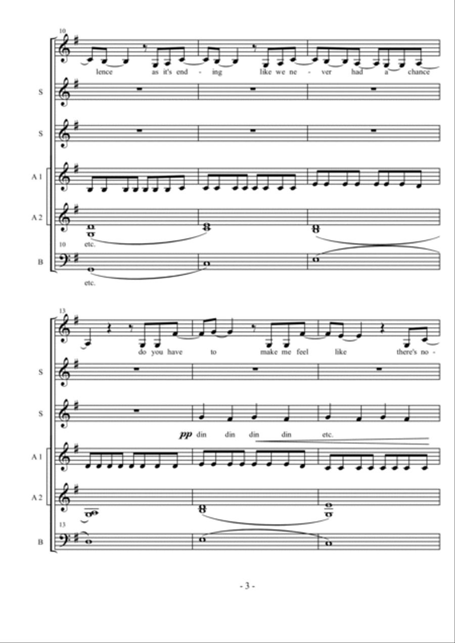 Skyscraper A Cappella scores gallery preview page 3